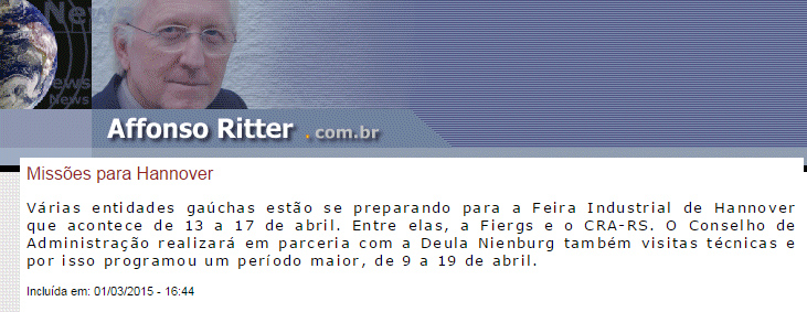 Missão Técnica para Hannover